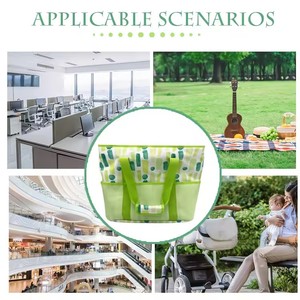 <b>Large</b> New Insulated Waterproof Polyester Tote Bag Reusable Grocery Hand Carry Shopping and Beach Cooler Food <b>Safe</b> - Product Image 6