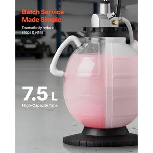 Kit Pompa per Trasferimento Fluido di Trasmissione 7.5L, Pompa Manuale con 8 Adattatori ATF e Strumento di Ricarica ATF da 47 Litri - Product Image 5