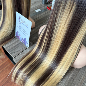 Venta al por mayor al por menor de alta calidad 200% densidad 2x6 cierre para Ombre luz Piano Color pelucas 100% extensiones de cabello humano onda Natural - Product Image 6