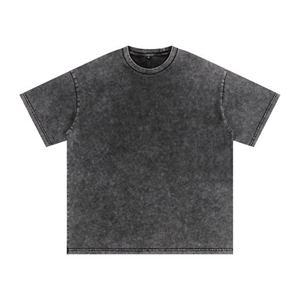 T-shirt formel vieilli en gros, design streetwear moderne, mode personnalisée, coupe oversize, 100% coton, imprimé léopard - Product Image 6