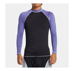 T-shirt de course à compression ajusté pour homme, respirant, en spandex/polyester, manches longues, couleurs et motifs personnalisables - Product Image 3