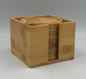 [HOT SELLING] | <b>Bamboo</b> Coaster Round Wooden Drink Coaster With Raised Rim For <b>Coffee</b> <b>Table</b> Mug Glass Protector from Vietnam - Product Image 2