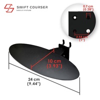 Nuevo y Más Vendido: Exhibidor de Pared para Zapatillas con Soporte Elevador, Estante de Exhibición para Calzado, Promoción Minorista, Logotipo Personalizado, Negro/Blanco, para Uso en Exposiciones