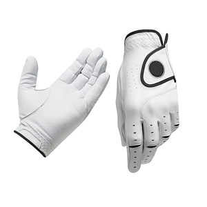 Gants de golf OEM pour hommes en cuir Cabretta, en peau de mouton souple, respirants, confortables, antidérapants, à doigts complets, pour la main gauche, personnalisables - Product Image 2
