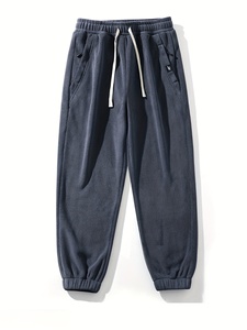 Pantalon de jogging en molleton pour homme, chaud, hiver, décontracté, sport, logo personnalisé, vente en gros, usine - Product Image 4