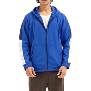 Sweat à capuche d'hiver personnalisé pour homme, 100% coton, doublure en polaire, uni, brodé, écologique, séchage rapide, respirant - Product Image 1