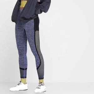 Leggings de Yoga de Cintura Alta para Mujer, Sin Costuras, Cintura Elástica, Estilo Casual para Gimnasio y Fitness, Entrenamientos de Verano, Diseño Sólido, Spandex/Poliéster - Product Image 3