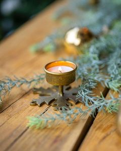 Gold <b>Iron</b> Candlestick Holders with Ring Handle Durable Design for Home Decoration - Product Image 6