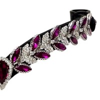 Fronture de cheval en cuir premium avec strass décoratifs, modèle anglais, confortable et durable, FAB International BB-02
