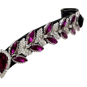 Fronture de cheval en cuir premium avec strass décoratifs, modèle anglais FAB International BB-02, taille personnalisée, livrée en boîte - Product Image 4