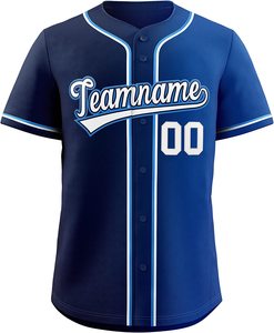 Custom V-Neck Baseball Jersey 100% Polyester High Quality Sublimation Printing Jersey OEM Service Available - Product Image 1