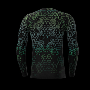 Rashguard personnalisé à manches longues Urf 50, imprimé par transfert thermique, extensible, respirant, séchage rapide, léger, pour hommes, boxe - Product Image 2