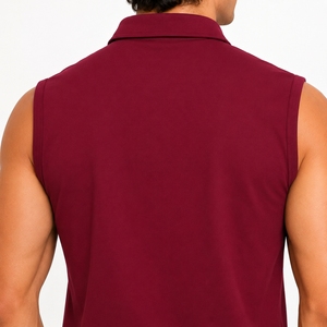 Men Sleeveless Polo <b>Shirt</b> Quick Dry Athletic Fit Summer Comfort Modern Style Custom Made Premium Fabric For Sleeveless <b>Shirt</b> - Product Image 6