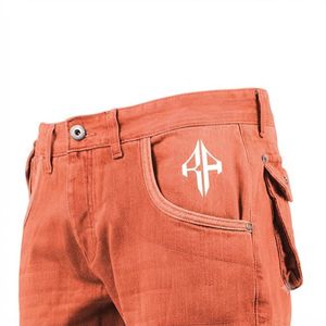Pantalones Cortos de Mezclilla para Hombre, de Alta Calidad, con Estampado de Serigrafía, Estilo Jeans, de Pierna Ancha, Material Spandex/Poliéster - Product Image 5