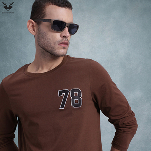 Nouveautés Chemises à manches longues pour hommes, produit phare, couleurs unies, vêtements de tous les jours à la mode, col rond, manches longues, t-shirts en coton - Product Image 4