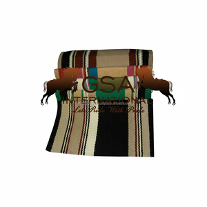 Manta de Silla de Montar Hecha a Mano 100% Lana de Nueva Zelanda 34 X 36 Manta de Silla de Montar Occidental Personalizada con Patrón de Rayas Mantas y Almohadillas para Silla de Montar - Product Image 6