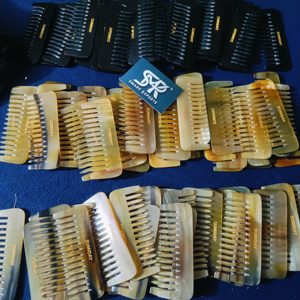 Handcrafted Natural Buffalo Horn Comb Anti Static Beard and Hair Grooming Tool Eco Friendly Durable Wooden Feel Comb for Men - Product Image 5