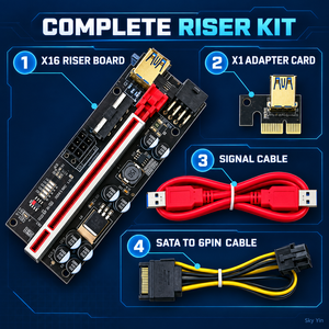 Verbesserte PCIE-<span class=keywords><strong>Riser</strong></span> Ver 009C Plus Grafikkarten-Verlängerungskabel-Adapter PCI Express <span class=keywords><strong>Riser</strong></span> VER009C PCIE X16 <span class=keywords><strong>Riser</strong></span>-Karte - Product Image 3