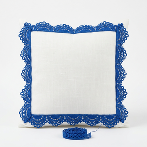 Ribete de encaje guipur azul real de 10 mm a granel, rollo de 20 metros para bordes de sari, lencería, accesorios para el cabello, decoración de regalos, manualidades de lujo - Product Image 3