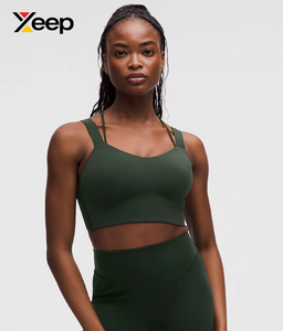 เสื้อชั้นในกีฬาโยคะคุณภาพสูงสำหรับผู้หญิง XEEP รุ่น XC-SB-196 แบบเรียบง่าย ระบายอากาศได้ดี สายปรับได้ แผ่นรองถอดออกได้ รองรับได้ดีเยี่ยม แห้งเร็ว - Product Image 1