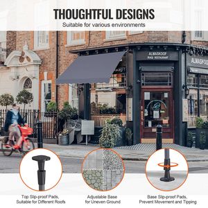 Tenda da Sole Retrattile per Patio Sunsetter 98 x 47 Pollici con Manovella Manuale, Tettoia Parasole per Esterni - Product Image 6