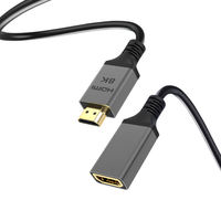 Câble d'extension ultra haute vitesse 8K 48 Gbit/s avec EARC VRR ALLM pour PC, TV, ordinateur - OEM personnalisé Vietnam, connecteurs 2.1 mâle/femelle