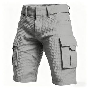 Mens Gym Wear Shorts Designed for Strength Training Cardio Workouts Breathable Quick Dry Canvas <b>Knee</b>-Length Shorts - Product Image 5