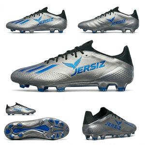 Botas de Fútbol Profesionales Nuevas al por Mayor de Fábrica, Unisex, de Caña Alta, Ligeras, de Cuero Genuino, Antideslizantes, con Amortiguación - Product Image 1