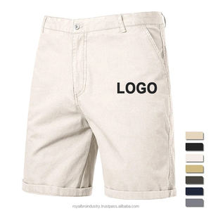 Shorts d'été en coton décontractés pour hommes, pantalons décontractés au genou, 8 couleurs, style américain classique, streetwear, shorts de golf beiges - Product Image 2