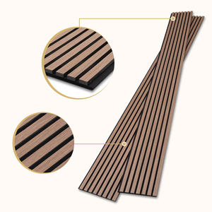 Paneles Acústicos de Pared con Revestimiento de Listones, Ecológicos, Insonorizantes, para Gimnasios Domésticos, Estudios de Fitness, Modernos, de Fácil Montaje, Sin Pedido Mínimo, Disponibles en Almacén de EE. UU. - Product Image 1
