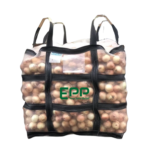 Precio barato grande transpirable cremallera superior 1000kg 1500kg 2000kg bolsa de malla embalaje patata/cebolla fruta productos agrícolas - Product Image 1