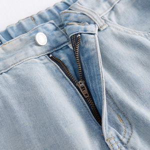 Jean en denim coton-polyester coupe droite délavé pour homme – Haute qualité, vente en gros, OEM, personnalisé, directement de l'usine - Product Image 5