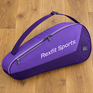Sac de rangement pour raquettes de padel à sangle réglable personnalisable, sac de transport d'équipement d'équipe imprimé sur mesure avec poche avant zippée pour l'entraînement - Product Image 1