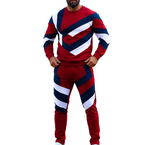 Mens Crew Neck Tracksuit Bulk Wholesale Custom Sportswear Manufacturer Mens Crew Neck Tracksuit Soft Warm Fabric Everyday Wear - Product Image 4