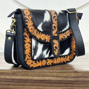 Nouveau sac à bandoulière en cuir de vachette fait main, vente en gros personnalisée OEM 2025, nouveau design, sac à bandoulière décontracté pour femmes - Product Image 5