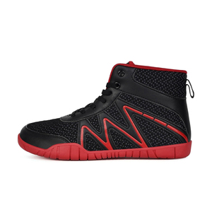Chaussures de boxe pour hommes en cuir de haute qualité avec doublure en mesh, semelle intermédiaire en PVC, logo personnalisable, couleur au choix, été/hiver, vente en gros - Product Image 6