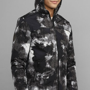 Chaquetas Acolchadas de Lona Casual de Alta Calidad para Hombre, con Capucha, Resistentes al Viento, Rellenas de Poliéster/Nylon, con Patrón de Letras, para Invierno y Clima Frío - Product Image 5