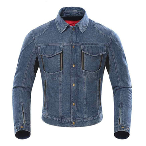 2025 New Fashion Design High Quality <b>Men</b> <b>Denim</b> <b>Jacket</b> Stand Patchwork Wholesale Price Custom Made Cotton Material <b>Denim</b> <b>Jackets</b> - Product Image 1