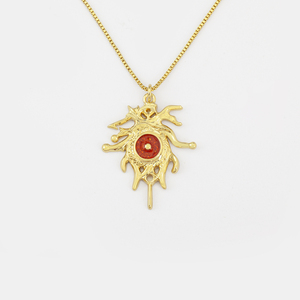 Collar con Colgante de Ojo Turco Chapado en Oro Vintage QIKU con Circonita Cúbica para Mujeres, Niños y Hombres - Product Image 5
