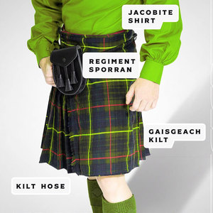 Chemise écossaise Jacobite pour homme, manches longues, à lacets, tenue de Kilt des Highlands, costume de pirate Renaissance en coton, personnalisable OEM - Product Image 3