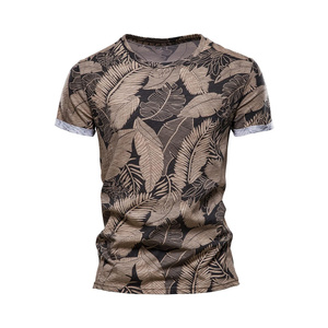 T-shirt personnalisé pour homme, imprimé sur mesure, coton de haute qualité, manches courtes, style décontracté estival, fabrication OEM en gros - Product Image 1