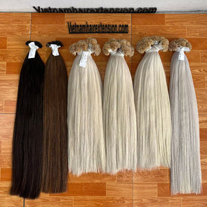 Extensiones de Cabello con Punta en U de Doble Trama, 100% Cabello Humano Virgen Remy de Vietnam, 100g - Product Image 1