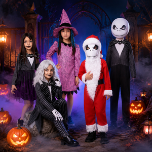 Disfraz <span class=keywords><strong>de</strong></span> Esqueleto para Niños, Estilo Gótico <span class=keywords><strong>de</strong></span> <span class=keywords><strong>Terror</strong></span>, para Cosplay, Halloween, Actuaciones Escénicas - Product Image 6