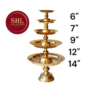 9 "มาเลย์ถาดแท่นทองเหลืองจากประเทศไทย - Product Image 6