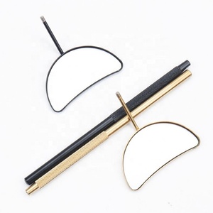 Professional Lighted Detachable <b>Square</b> Eyelash <b>Mirror</b> with Hand <b>Mirror</b> Design for Eyelash Extension Lipstick Mascara - Product Image 2