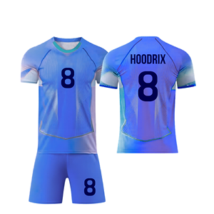 Uniforme de Fútbol Personalizado OEM para Hombre, Conjunto de Camiseta y Pantalones Cortos, Secado Rápido, Transpirable, Poliéster, Ropa de Equipo con Nombre, Número y Logotipo - Product Image 3
