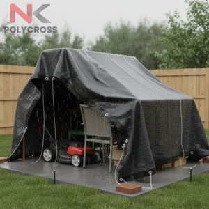 Bâche de protection extérieure durable et transparente pour maison, toiture et pelouse, en plastique - Product Image 3