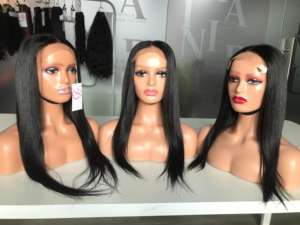 Prêt à porter 4x4 os droite dentelle avant perruque fermeture couleur naturelle vietnamien Remy Extensions de cheveux humains brut frontal Bundle - Product Image 2