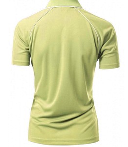 Polo à manches courtes pour femme, couleur unie, tricoté, respirant, coupe décontractée - Product Image 5