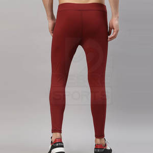 Leggings de compression pour hommes, coupe slim, décontractés, respirants, séchage rapide, longueur intégrale, pour gym et yoga, avec taille élastique – Nouveau modèle à prix réduit - Product Image 3
